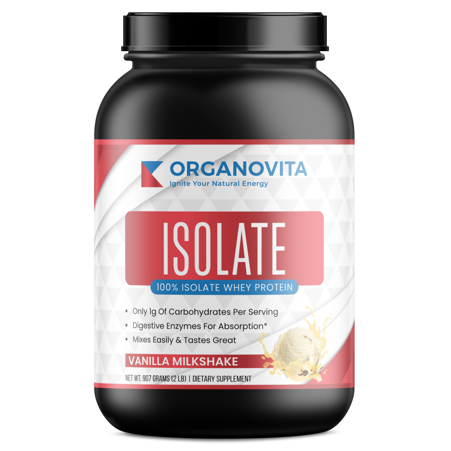 2lb 100% Whey Isolate Vanilla – 30 servings